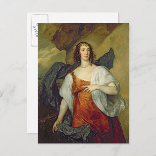 Olivia, Wife of Endymion Porter, c.1637 Briefkaart (Voorkant / Achterkant)