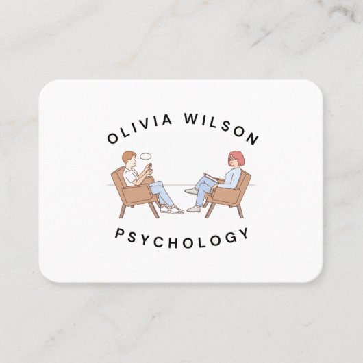 Olivia Wilson Psychologie Afspraakkaart Afsprakenkaartje (Voorkant)