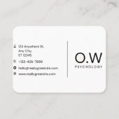 Olivia Wilson Psychologie Afspraakkaart Afsprakenkaartje (Achterkant)