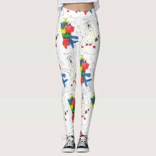 Olivia's basquiat art  leggings