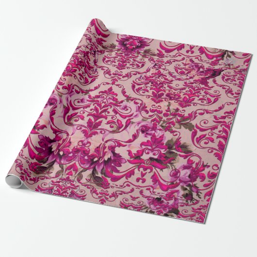Olivia's Damask Cadeaupapier (Uitgerold)