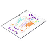 Olivia's Doodles Notebook Notitieboek (Linkerzijde)