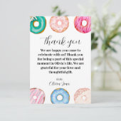 Olivia's Sweet One Verjaardagskaartje met dankjewe Bedankkaart (Staand voorkant)