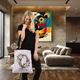 Olivia's Tijdloze Grace - Boho Floral Monogram Crossbody Tas