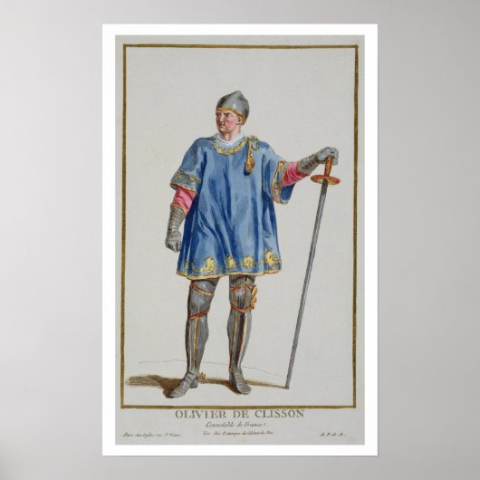 Olivier de Clisson (1332-1407) Constable of France Poster (Voorkant)