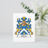 Olivier Family Crest Briefkaart (Staand voorkant)