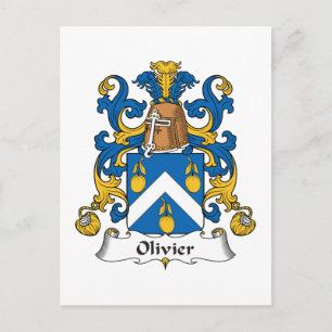 Olivier Family Crest Briefkaart