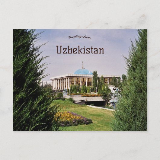 Oliy Majlis parlement van Oezbekistan Briefkaart (Voorkant)