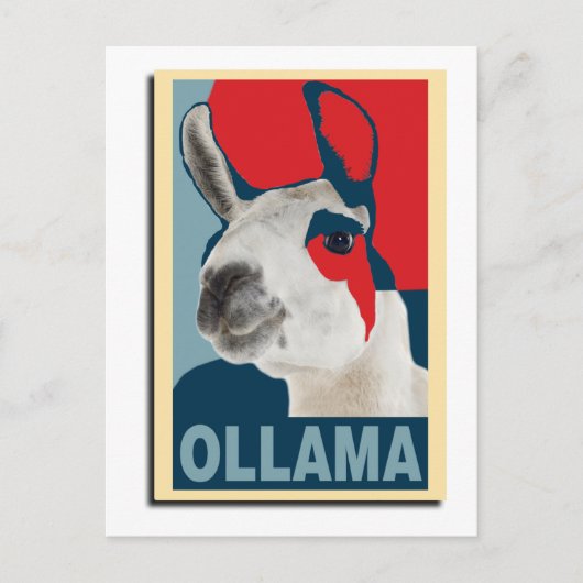 Ollama Obama - Postcard Briefkaart (Voorkant)