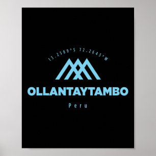Ollantaytambo Bergvakantie Skien Peru Poster