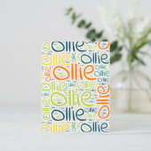 Ollie Briefkaart (Staand voorkant)