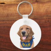 Ollie de gelukkige hond Foto Sleutelhanger (Voorkant)