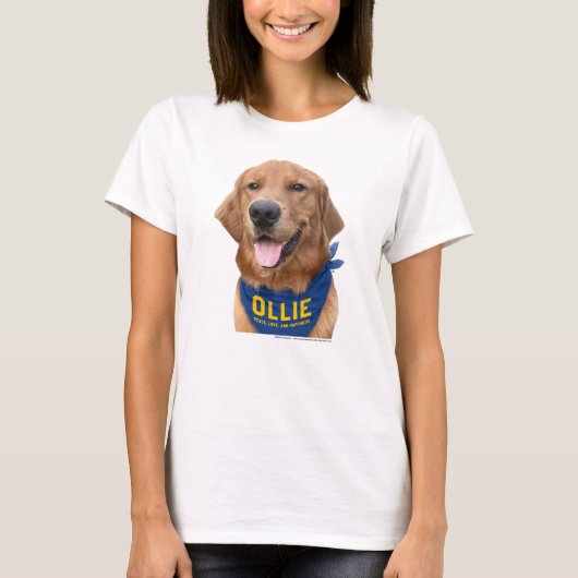 Ollie de Lucky Dog Vrouwen Foto T-shirt (Voorkant)
