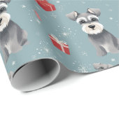 Ollie de Mini Schnauzer Xmas Wrapping Papier (Rol Hoek)