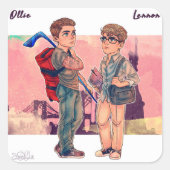 Ollie en Lennon Sticker (Voorkant)