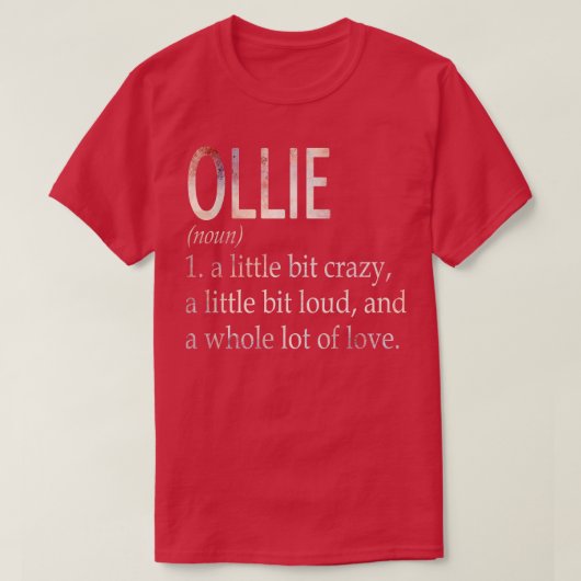 Ollie meisje naam definitie t-shirt (Design voorkant)