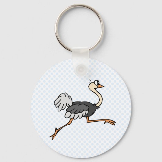 Ollie Ostrich Sleutelhanger (Voorkant)