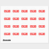 Ollie Stamp Ronde Sticker (Vel)