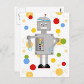 Ollie The Robot Briefkaart (Voorkant / Achterkant)