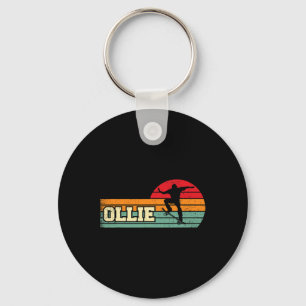 Ollie - Vintage Skateboarding Kunst Sleutelhanger