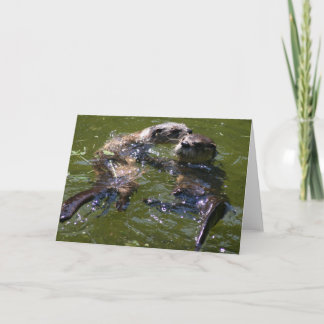 Olly Jolly Otters Feestdagen Kaart