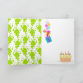 Olly's Farting Birthday Party Kaart (Binnen)