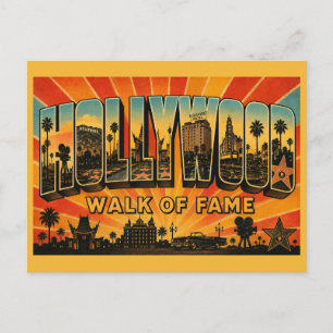 Ollywood Walk of Fame California Bioscoop Paleis Briefkaart