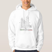 OLMC Line Mannen Pullover Hoodie White (Voorkant)