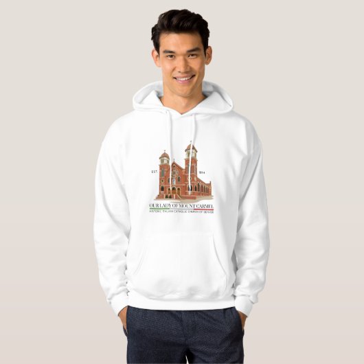 OLMC Logo Pullover Hoodie White (Voorkant volledig)