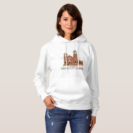 OLMC Logo Women's Pullover Hoodie White (Voorkant volledig)
