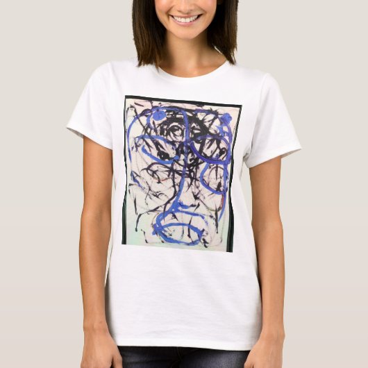 Olmec Head Abstract Jeff Hankamer Artjunkhaus Art T-shirt (Voorkant)