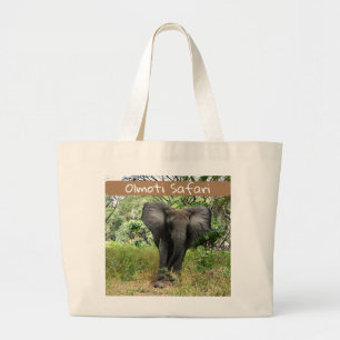 Olmoti Safari Olifant Canvas tas