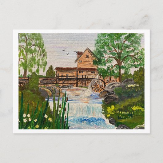 Olmstead's Mill, Warren County, Ilc. 1983 MEJP Briefkaart (Voorkant)