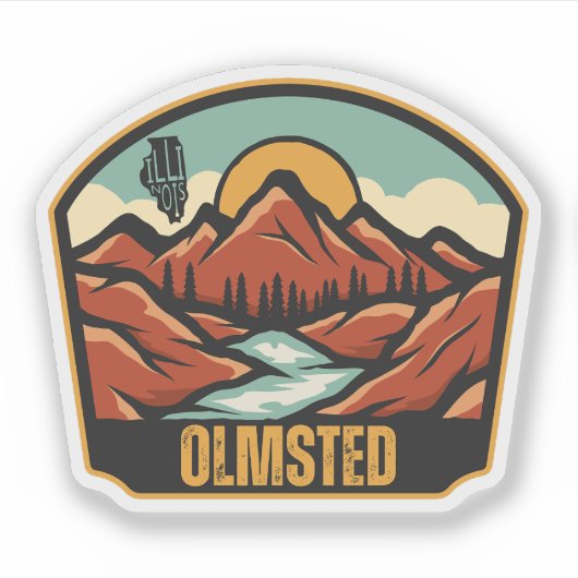Olmsted, Illinois Sticker (Voorkant)