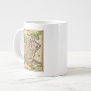 Olney Map Noord-Amerika Grote Koffiekop
