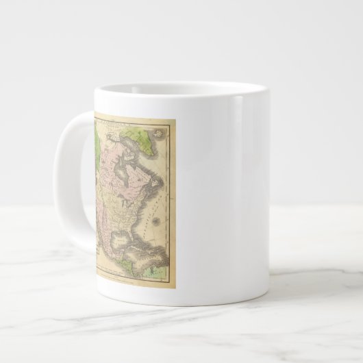 Olney Map Noord-Amerika Grote Koffiekop (Links)