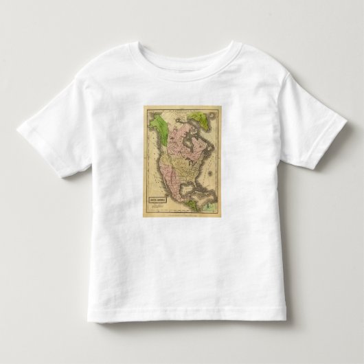 Olney Map Noord-Amerika Kinder Shirts (Voorkant)