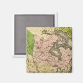 Olney Map Noord-Amerika Magneet (Voorkant / Achterkant)