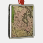 Olney Map Noord-Amerika Metalen Ornament (Rechts)