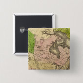 Olney Map Noord-Amerika Vierkante Button 5,1 Cm (Voorkant /achterkant)