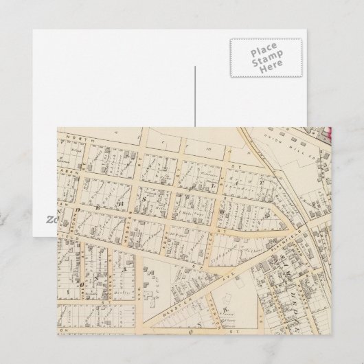 Olneyville Providence Rhode Island Briefkaart (Voorkant / Achterkant)