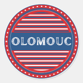 Olomouc City Pride Embleem – Tsjechische identitei Ronde Sticker