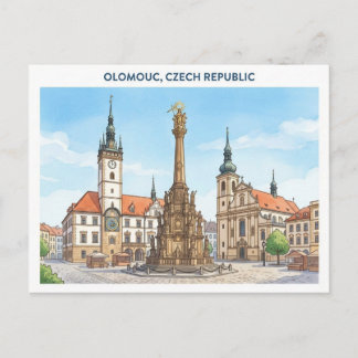 Olomouc Tsjechië Reisbriefkaart Briefkaart