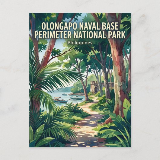 Olongapo Naval Base Perimeter Nationaal Park Briefkaart (Voorkant)