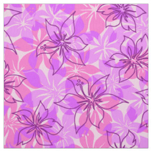 Olowalu Hibiscus Hawaiaanse Camo Aloha Shirt Print Stof