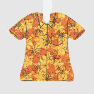Olowalu Hibiscus Hawaiian Camo Aloha Shirt Ornament