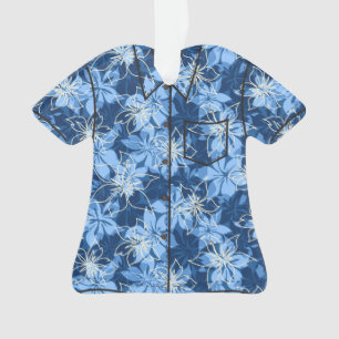 Olowalu Hibiscus Hawaiian Camo Aloha Shirt Ornament