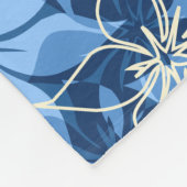 Olowalu Hibiscus Hawaiian Camo Aloha Shirt Print Fleece Deken (Hoek)