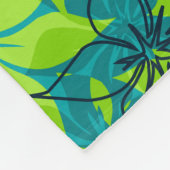 Olowalu Hibiscus Hawaiian Camo Aloha Shirt Print Fleece Deken (Hoek)