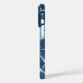 Olowalu Hibiscus Hawaiian Camo Denim Blue Case-Mate iPhone Case (Achterkant / Links)